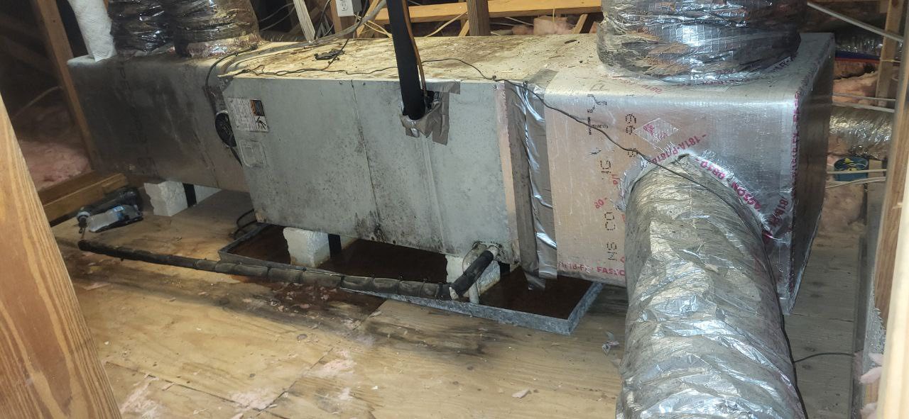 Before and after duct work